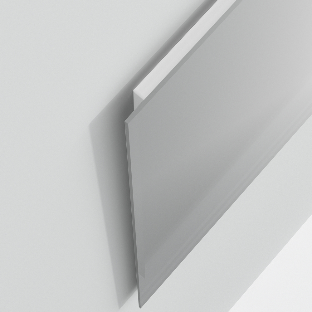 Rirel 800mm Glass Wall Mirror with Wooden Frame