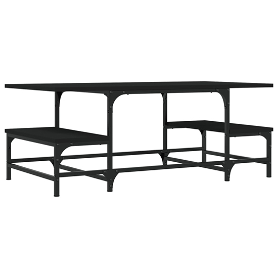 Rivas Wooden Coffee Table In Black