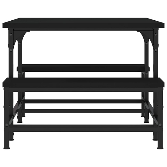 Rivas Wooden Coffee Table In Black