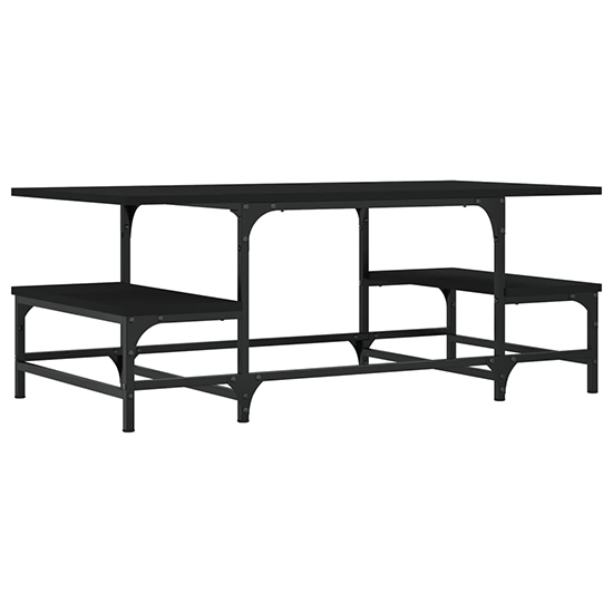 Rivas Wooden Coffee Table In Black