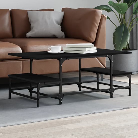 Product photograph of Rivas Wooden Coffee Table In Black from Furniture in Fashion