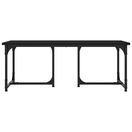 Rivas Wooden Coffee Table Rectangular In Black