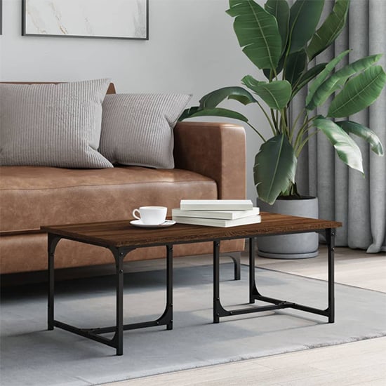 Read more about Rivas wooden coffee table rectangular in brown oak