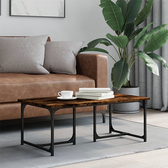 Read more about Rivas wooden coffee table rectangular in smoked oak