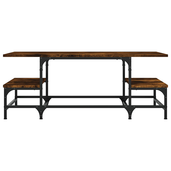 Rivas Wooden Coffee Table In Smoked Oak