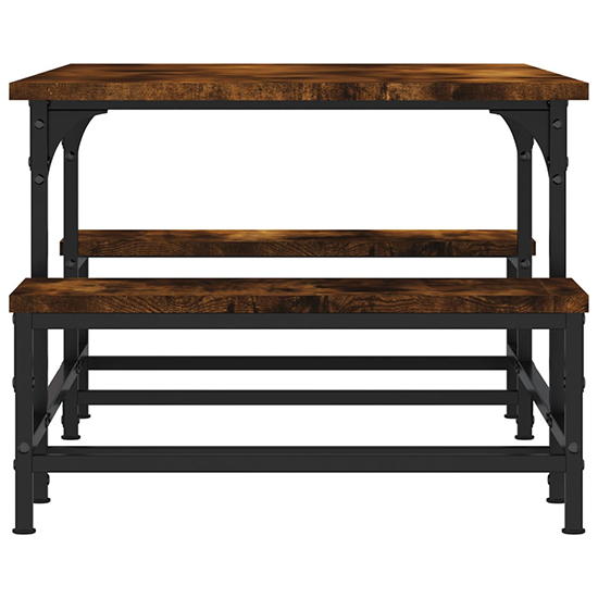 Rivas Wooden Coffee Table In Smoked Oak