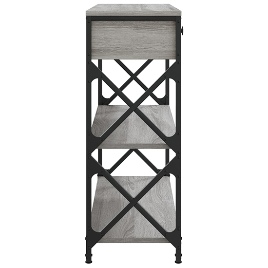 Rivas Wooden Console Table With 2 Drawers In Grey Sonoma Oak