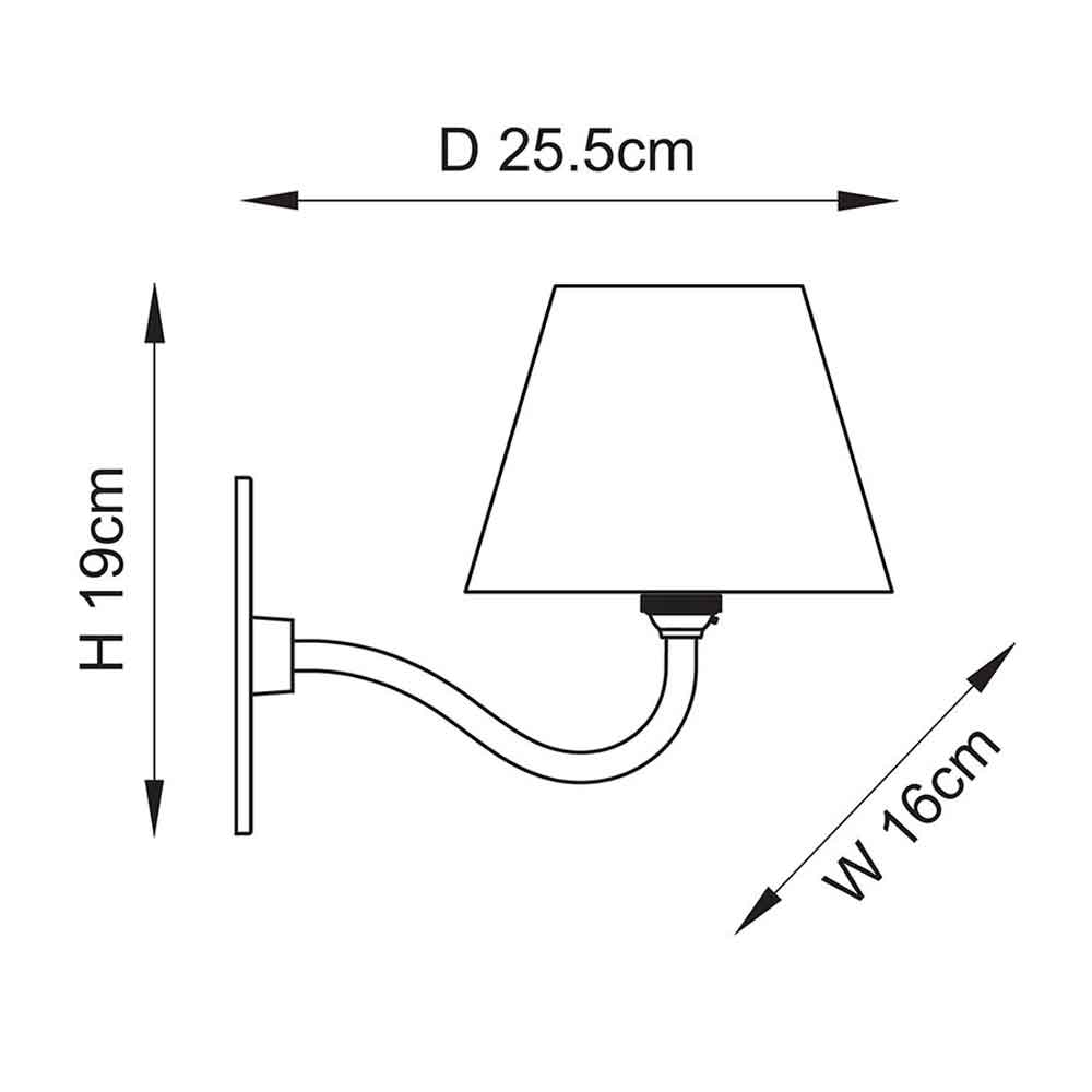 Riven Metal Wall Light in Brass