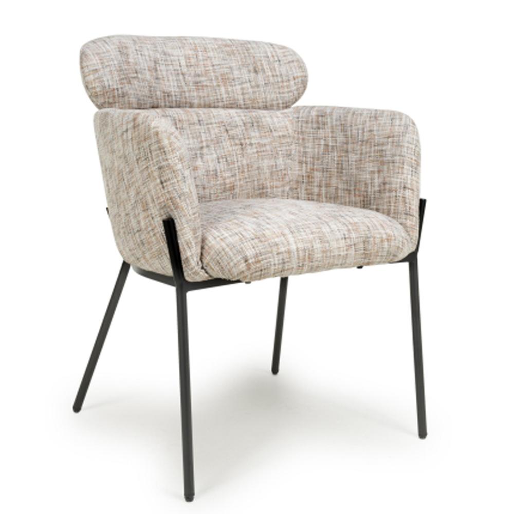 Rivington Fabric Accent Chair in Light Toffee