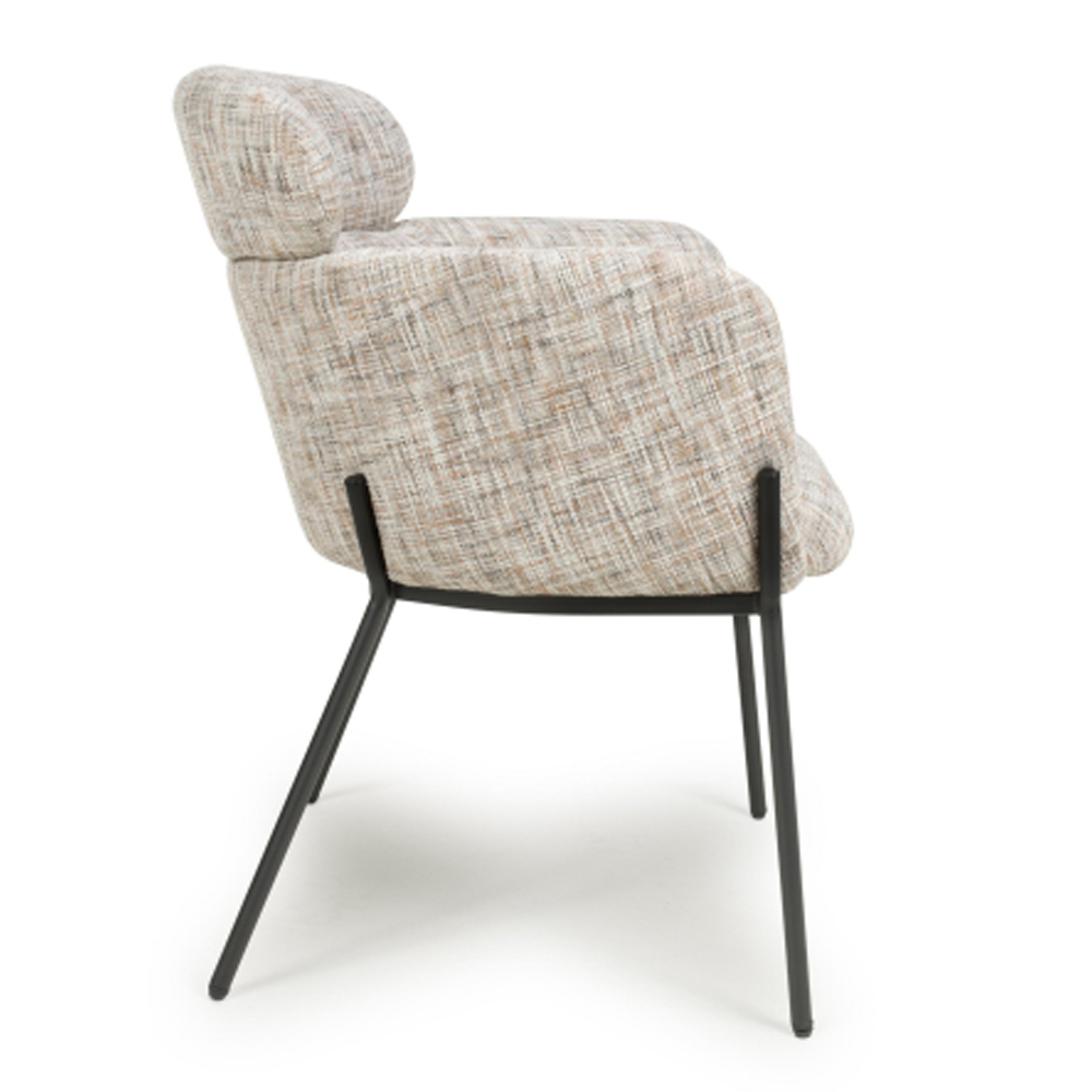 Rivington Fabric Accent Chair in Light Toffee