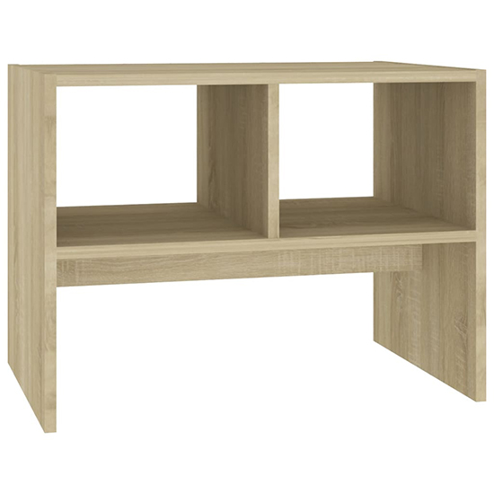Rivka Wooden Side Table With 2 Shelves In Sonoma Oak_4