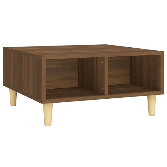 Riye Wooden Coffee Table With 2 Shelves In Brown Oak_3