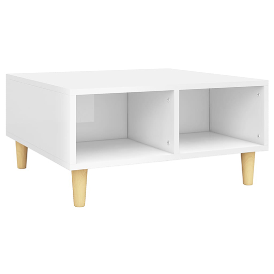 Riye High Gloss Coffee Table With 2 Shelves In White_2