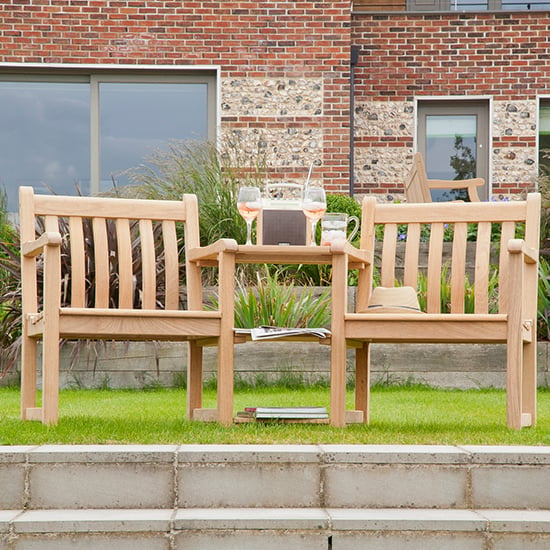 Photo of Robalt outdoor wooden companion set in natural