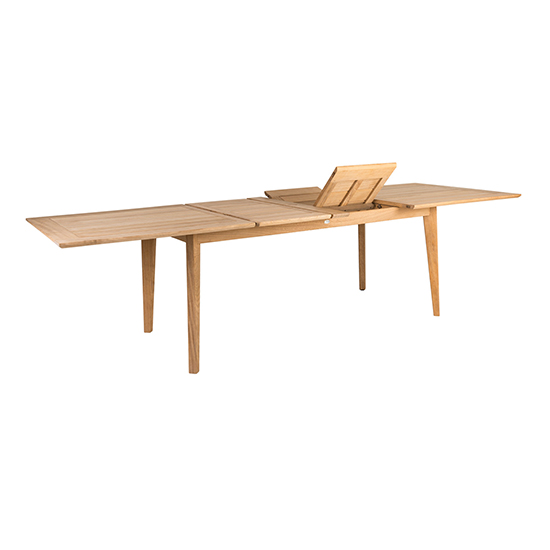 Robalt Extending Dining Table With 10 Stacking Chair In Natural