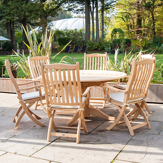Robalt Outdoor Wooden Folding Carver Armchair In Natural Furniture in