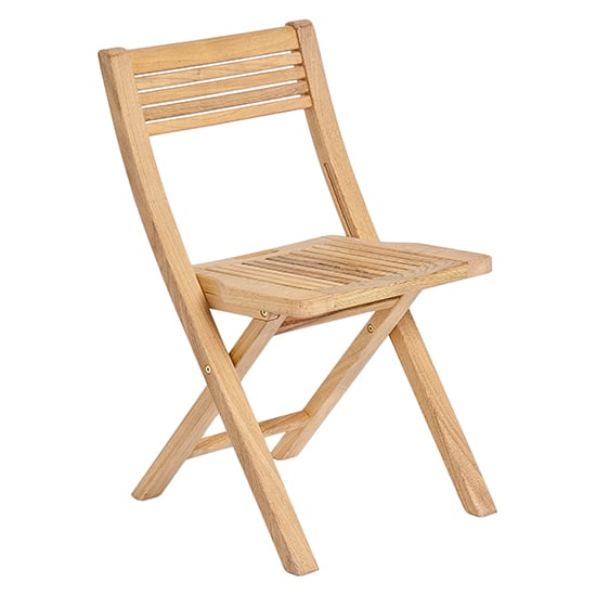 Photo of Robalt outdoor wooden folding occasional chair in natural