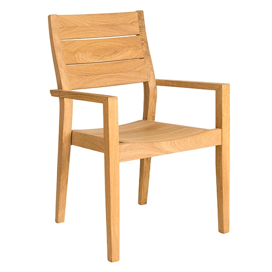 Read more about Robalt outdoor wooden high back stacking armchair in natural