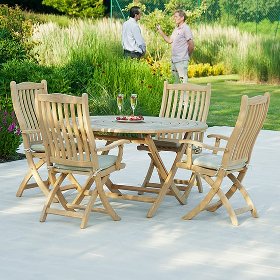 Robalt Outdoor 1300mm Bengal Folding Dining Table In Natural_2