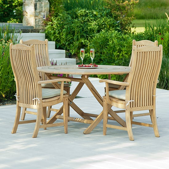 Robalt Outdoor 1300mm Bengal Folding Dining Table In Natural_3