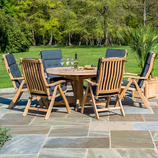 Robalt Outdoor 1450mm Bengal Pedestal Dining Table In Natural_6