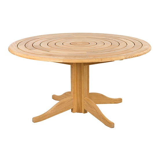 Photo of Robalt outdoor 1450mm bengal pedestal dining table in natural