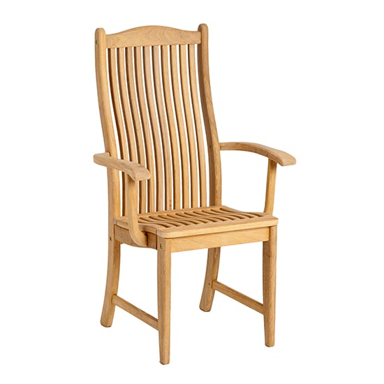 Photo of Robalt outdoor bengal wooden armchair in natural