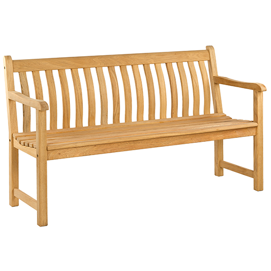 Robalt Outdoor Broadfield Wooden 5ft Seeing Bench In Natural