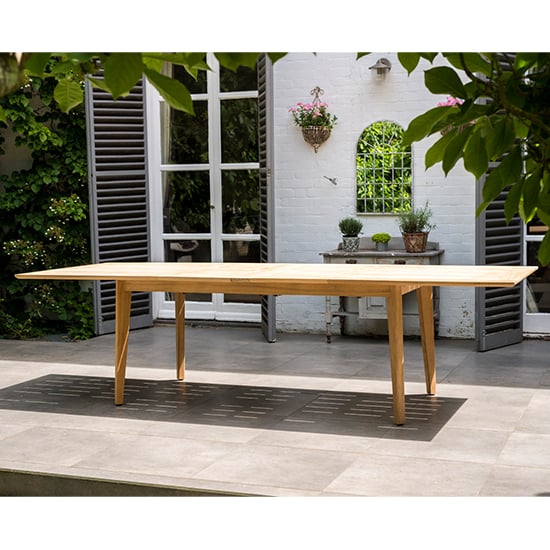 Robalt Outdoor Extending Wooden Dining Table In Natural_6