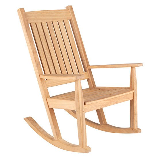 Photo of Robalt outdoor kent wooden rocking chair in natural