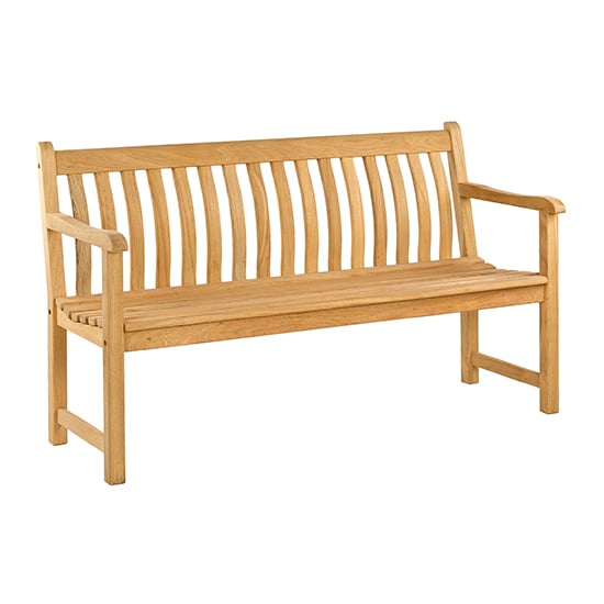 Robalt Wooden Broadfield 5ft Bench With Side Table In Natural_2