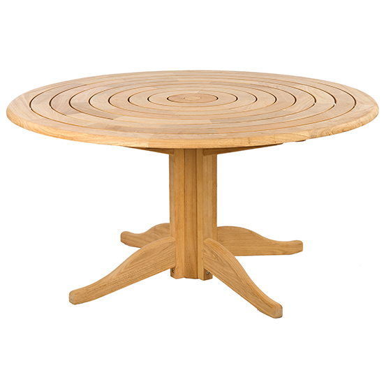 Robalt Wooden Dining Table With 6 Chairs In Natural And Parasol_2