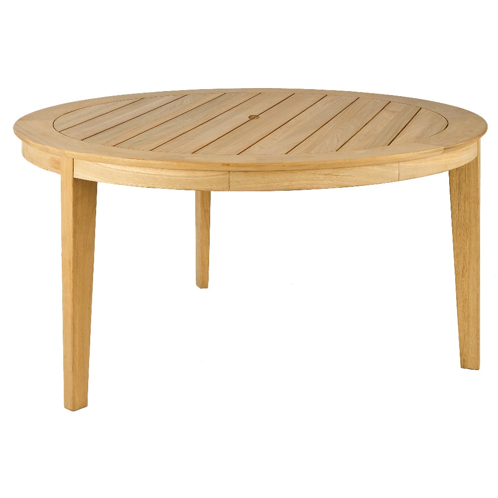 Product photograph of Robalt Wooden Garden Dining Table In Natural from Furniture in Fashion