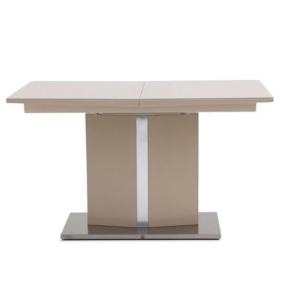 Speke Glass Extending Dining Table With Cream High Gloss_5