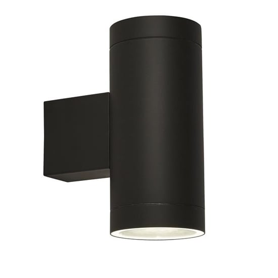 Product photograph of Rochester 2 Lights Outdoor Wall Light With Sensor In Matt Black from Furniture in Fashion