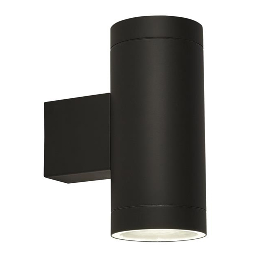 Rochester 2 Lights Outdoor Wall Light With Sensor In Matt Black