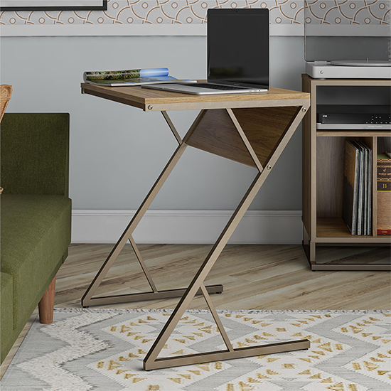 Product photograph of Rockingham Multifunctional Wooden Laptop Desk In Walnut from Furniture in Fashion