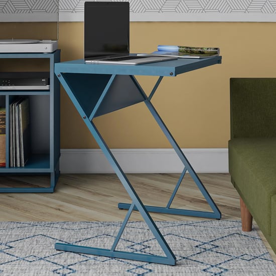 Photo of Rockingham wooden laptop desk in blue