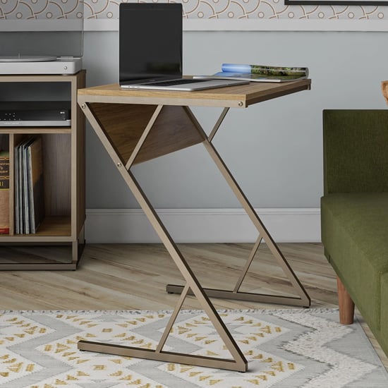 Photo of Rockingham wooden laptop desk in walnut