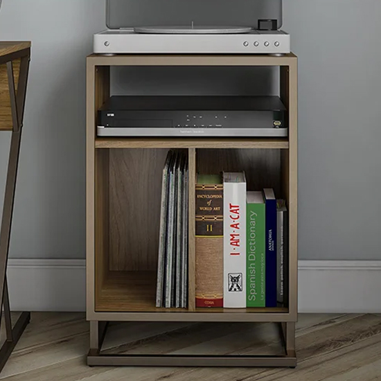 Rockingham Wooden Turntable Bookcase In Walnut