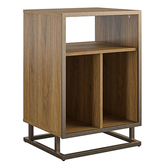 Rockingham Wooden Turntable Bookcase In Walnut