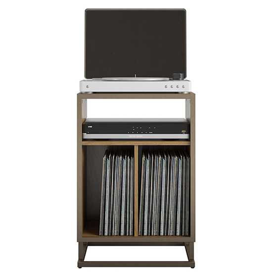 Rockingham Wooden Turntable Bookcase In Walnut