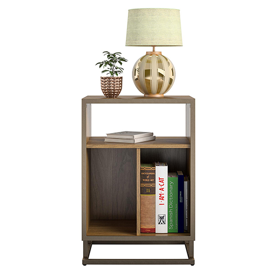 Rockingham Wooden Turntable Bookcase In Walnut