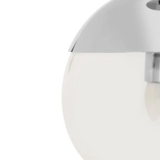 Rocklin Clear Glass Shade Pendant Ceiling Light In Chrome