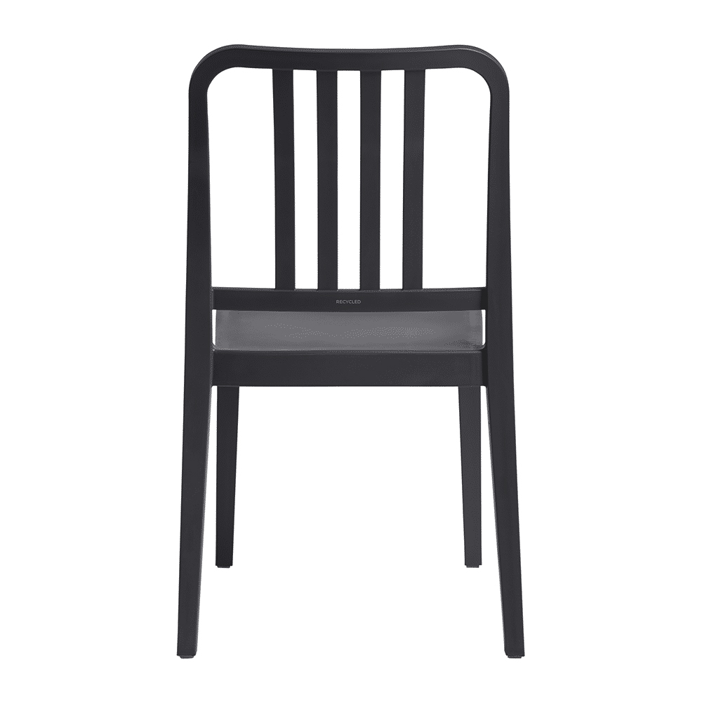Rockport Outdoor Polypropylene Recycled Side Chair In Anthracite