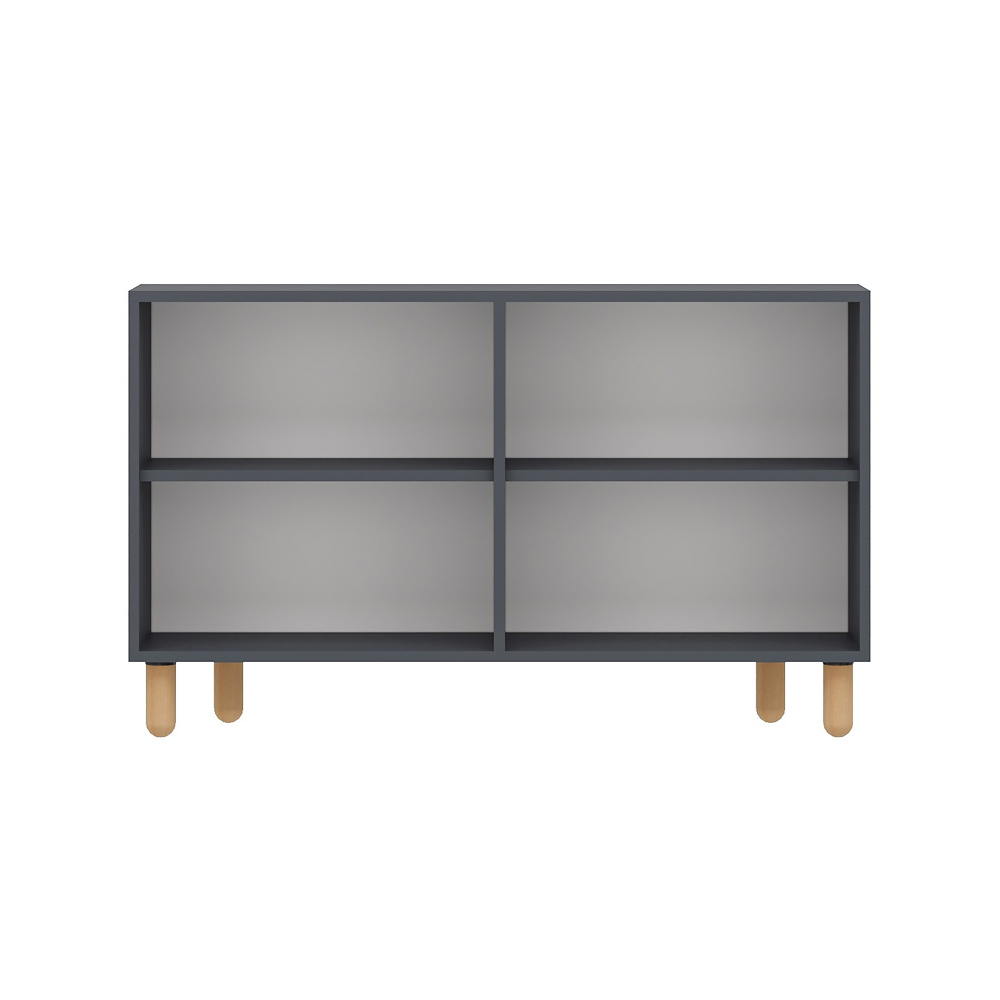 Roger Wooden Sideboard with 4 Doors in Anthracite