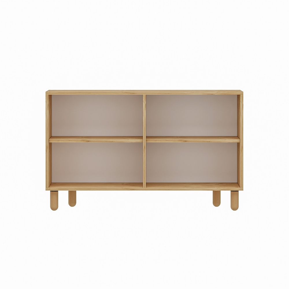 Roger Wooden Sideboard with 4 Doors in Sapphire Oak