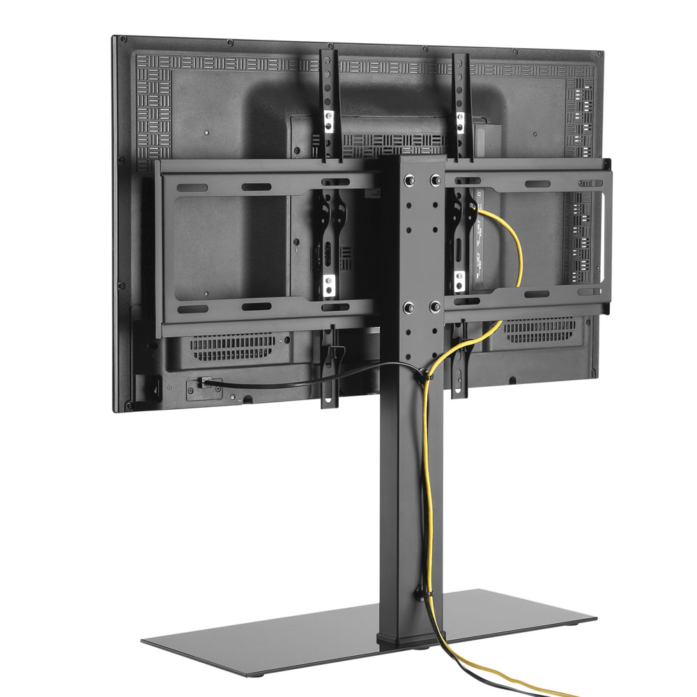 Rolen 37'' to 60'' Metal TV Stand in Black