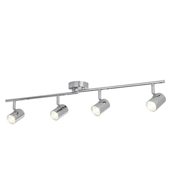 Product photograph of Rollo 4 Light Ceiling Split Bar In Chrome from Furniture in Fashion