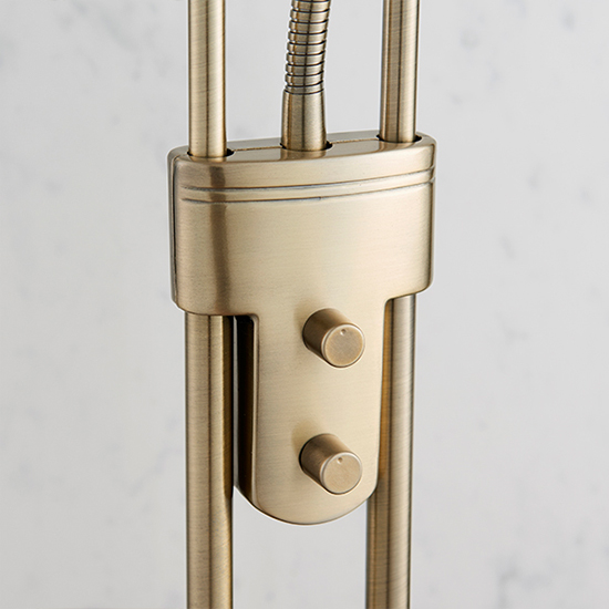 Rome Mother And Child Task Floor Lamp In Antique Brass_4